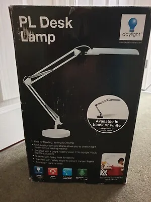 White 'Daylight' PL Desk Lamp/light • £50