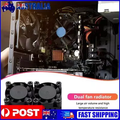 Dual Fan With Heatsink Cooling Fan Kit Compatible With Raspberry Pi 3 Model B+ • $11.09