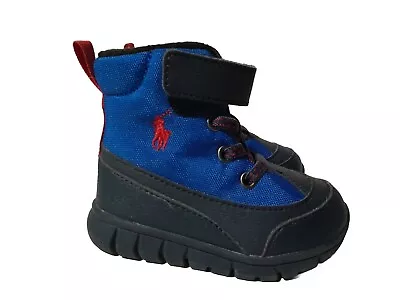 Toddler RALPH LAUREN BLUE Winter Boots Size UK 4 EU 20 Insulated Boy's • £15