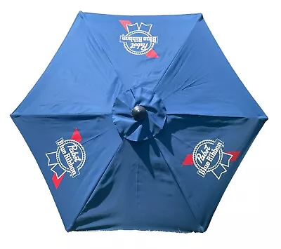 Pabst Blue Ribbon PBR Market Shade Umbrella | 7ft X 6ft - New & Free Shipping • $179.95