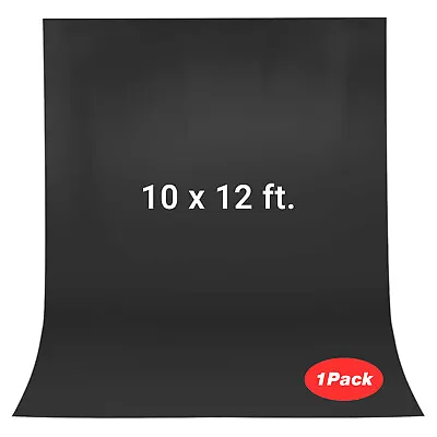 LS Black 10' X 12' Photography Backdrops Muslin Photo Background Studio Props • $30.70