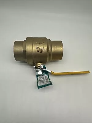 2  IPS 600WOG FULL PORT FORGED BRASS BALL VALVE THREADED LEAD FREE CxC 150 PSI • $14.40