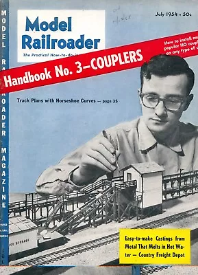 Model Railroader Magazine July 1954 Excellent Condition • $6