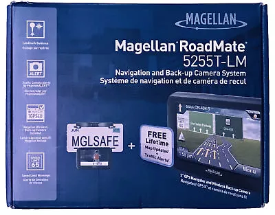 Magellan RoadMate 5255T-LM Lifetime-Traffic GPS Navigator With Backup Camera • $69.99