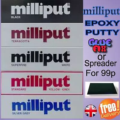 Milliput Epoxy Filler Putty 113g StandardGreyBlackWhite Blue Modelling • £6.55