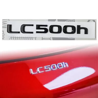 Gloss Black Trunk Rear LC 500h LC500h Letter Logo Badge Emblem Replace F-Sport • $22.99