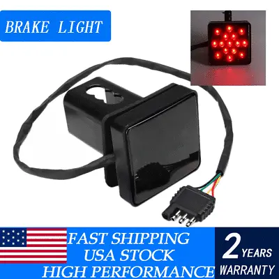 Smoked 15-LED Brake Light DRL Trailer Hitch Cover Fit 2  Towing & Hauling New • $13.99