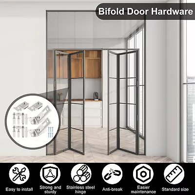 12Pcs Bi-fold Door Hardware Stainless Steel Door Repair Cupboard Door Repair◑ • $20.39