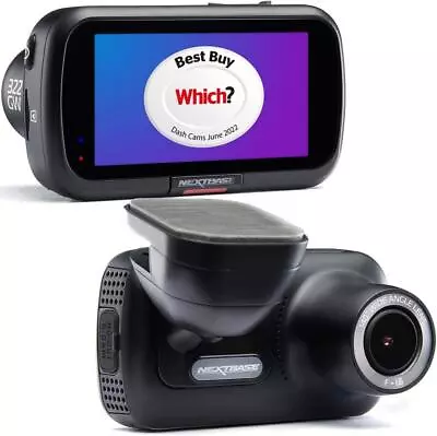Nextbase 322GW Dash Cam Full 1080p/60fps HD Recording In Car DVR Camera • £84.99