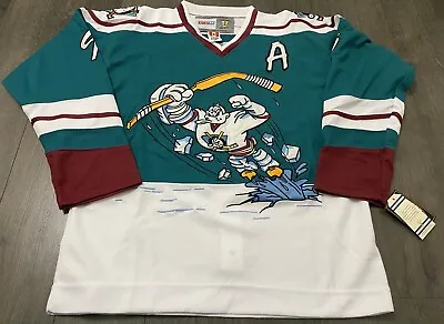 Paul Kariya Anaheim Mighty Ducks  1995-96 Wild Wing Vintage  CCM NHL Jersey • $90