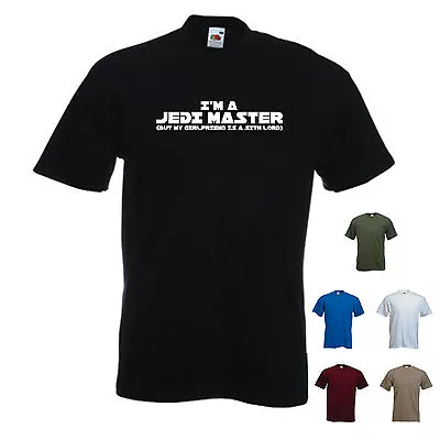 'I'm A Jedi Master But My Girlfriend Is A Sith Lord' Mens Star Wars T-shirt.  • $14.76