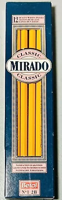 Vintage 1993 Berol Mirado Classic 12 Pencils No. # 1 2B Chemi-Sealed USA 174 NEW • $16.19