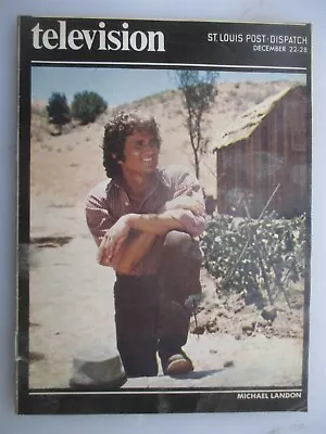 St. Louis Post-Dispatch TV Magazine December 22 1974 Michael LANDON • $10.99