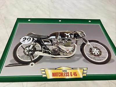 Matchless 500 G45 1955 Form Card Motorbike Passion Collection Atlas • $8.87