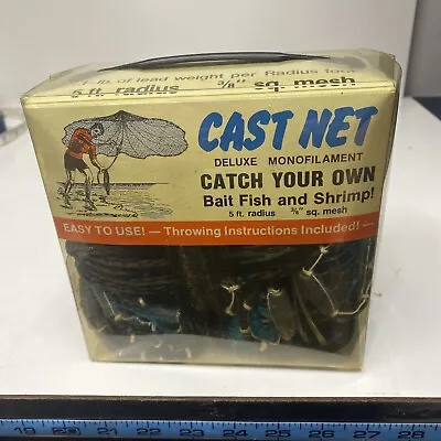 Fitec International Inc Cast Net Deluxe Monofilament 5ft Radius 3/8 Sq. Mesh • $58.50