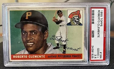 1955 Topps - High # #164 Roberto Clemente (RC) PSA 2.5 Nicely Centered!! • $2200