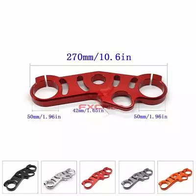 For Suzuki GSXR1000 07-08/GSX-R 600/750 2006-2009 CNC Triple Tree Top Clamp Red • $38