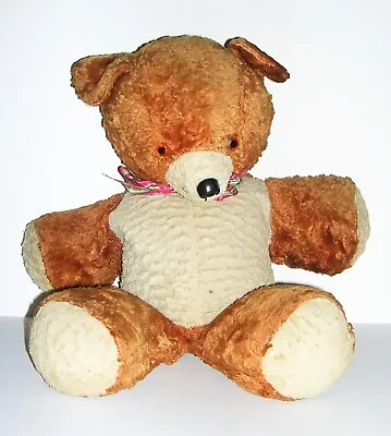 Classic Vintage 1940's-50's Large 20  Teddy Bear With Glass Eyes Plastic Nose • $35