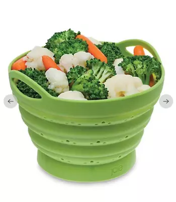 Joie Silicone Collapsible Steamer Colander - Green • $15.95