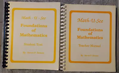 Math U See Foundations Student Worktext And Teacher Manual • $25