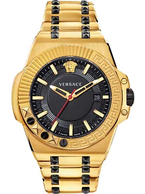 Versace VEDY00619 Chain Reaction Men`s Watch Mens Watch 46mm 5ATM • $1018.42