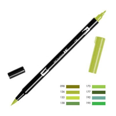 $5.95 • Buy Tombow ABT Dual Brush Pen - Green Color Range 1 (098 - 195)