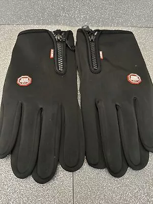 The Original Outdoor Fleece Gloves Mens XL Black Gore Windstopper MADE IN USA • $10.99