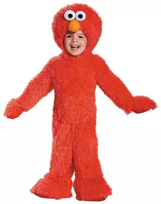 Elmo Plush Red Monster Sesame Street Fancy Dress Halloween Deluxe Child Costume • $63.95
