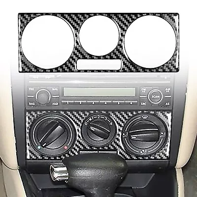 Carbon Fiber Center Control Cover Panel For VW Golf 4 Jetta Bora Mk4 1999-2004 • $12.88