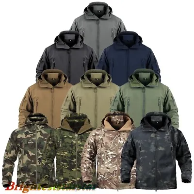 Men's Military Tactical Army Jacket Waterproof Softshell Hiking Coat Windbreaker • $47.57