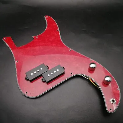 4 String P Bass Prewired Loaded Pickguard Scratch Plate With Pickup • $33.96