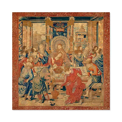 Van Orley Last Supper Biblical Silk Screen Photo Wall Art Canvas Print 24X24 In • £22.99