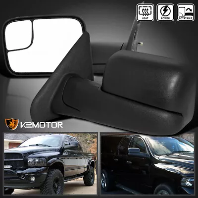 Fits 2002-2008 Dodge Ram 1500 Manual Rotating Power Heated Towing Mirrors L+R • $109.38
