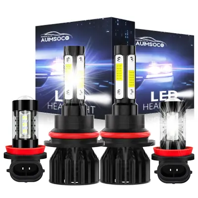 For Nissan Frontier Cab Pickup 4Door 2005-2020 9007 & H11 LED Headlight Fog Bulb • $39.99