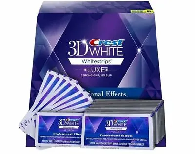 $24.95 • Buy Crest 3D Teeth Whitening Strips Professional Treatment 3 Pouches/Treatments