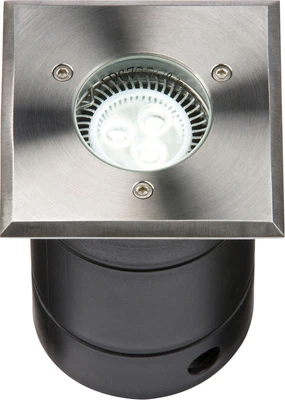 £42.85 • Buy Knightsbridge 230V IP67 Square Stainless Steel Walkover / Driveover Light