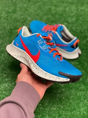 Nike Pegasus Trail 3 Low Mens Running Shoes Blue Red DA8697-400 NEW Multi Sz • $75