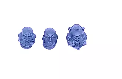 40K Space Marines Captain In Gravis Armour Heads • $12.65