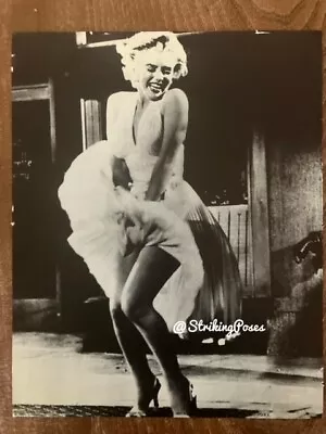 MARILYN MONROE 1980s Giant Card Picture 8x10'' 1954 7 Year Itch Skirt Scene • £3.50