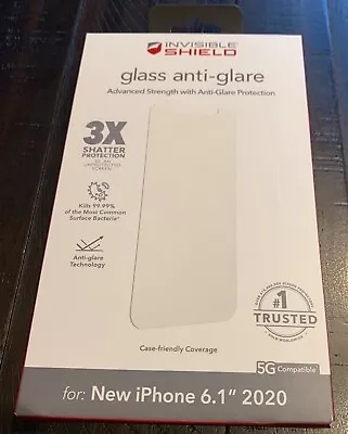 $11.75 • Buy ZAGG Invisible Shield Glass Anti-Glare Screen Protector For IPhone 12 /12 Pro 