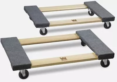721830 1320-Pound Capacity 18-by-30-Inch Hardwood Mover�s Dolly 2-Pack • $40.99