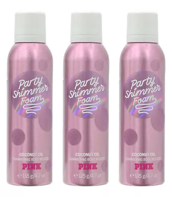 (x3) Victoria's Secret Party Shimmer Foam Coconut Oil Shimmering Body Mousse • $11.69