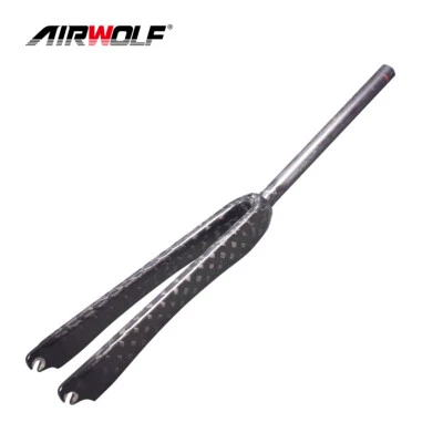 $99 • Buy 12K Road Bike Fixed Gear Bicycle Carbon Forks Fork Threadless 1 (25.4mm) 700C