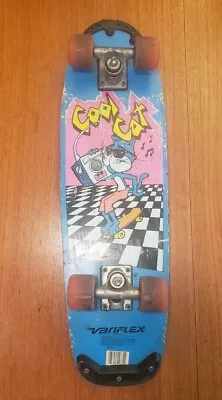 Vtg Variflex Skateboard Cool Cat Memphis Style Vaporwave 80s Style Cruiser • $60