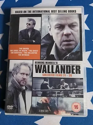 Wallander: Collected Films 21-26 DVD Krister Henriksson Ola Rapace. Box Set VG  • £6.99