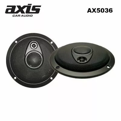 Axis Car Audio 5inch 125mm 3-Way Slimline Speakers 150W Black • $45