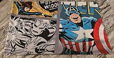 Marvel Comic Single Standard Poly Pillow Case Spiderman Hulk Bright • $10