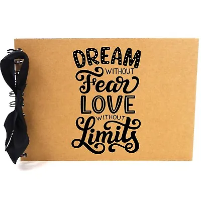 Ribbon Dream Fear Love Photo Album Scrapbook Blank White Pages A5 • £8.99