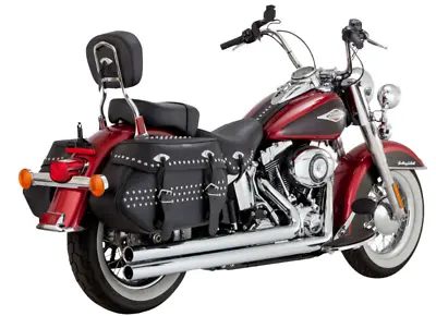 Chrome Vance & Hines Big Shots Long Exhaust Pipes System 12-2017 Harley Softail • $1149.99