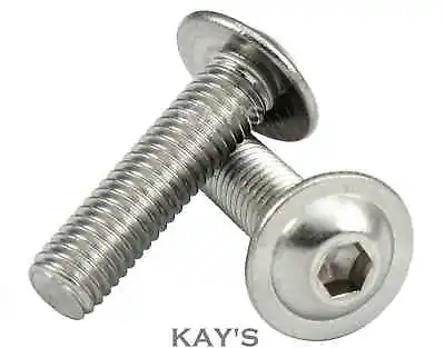 £2.53 • Buy M8 (8mmØ) FLANGED BUTTON HEAD SCREWS ALLEN SOCKET BOLTS A2 STAINLESS STEEL KAY'S